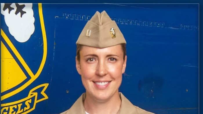 US Navy's elite Blue Angels demo team is getting its first female fighter jet pilot