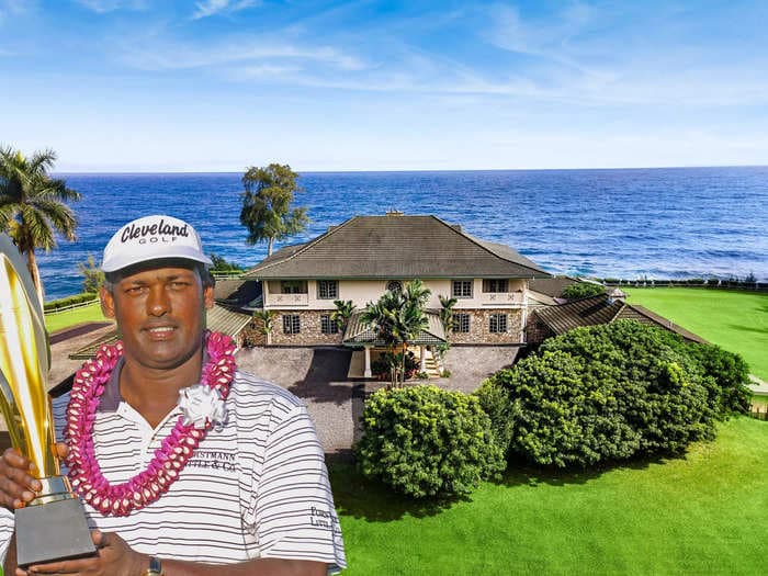 A $23 million Hawaiian mansion on the ocean is for sale by golf legend Vijay Singh
