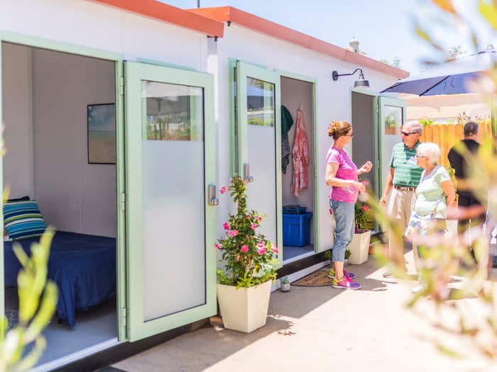 See inside California's newest $1.7 million prefab tiny home village erected to help ease Santa Barbara's homelessness crisis