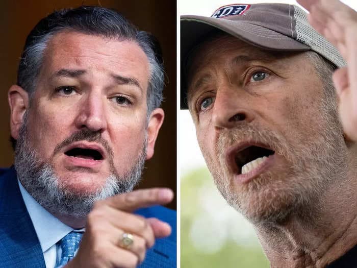 Jon Stewart goes to war on Twitter with Ted Cruz over veterans' healthcare: 'I'll go slow cuz I know you only went to Princeton and Harvard'
