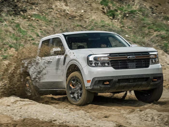 Take a photo tour of Ford's Maverick Tremor, a rugged, off-road version of its tiny, $20,000 pickup truck