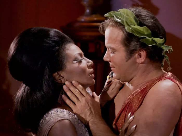 The story behind 'TV's first interracial kiss' between 'Star Trek's' Nichelle Nichols and William Shatner