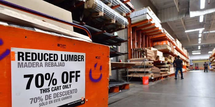 Lumber prices fall to a new low this year as reality sets in that the housing market is 'going back to normal'