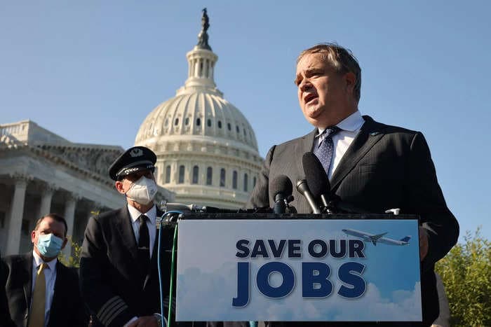 JetBlue's CEO says he has to 'over-hire' just to retain the number of staff the airline needs, following an exodus of workers from the industry