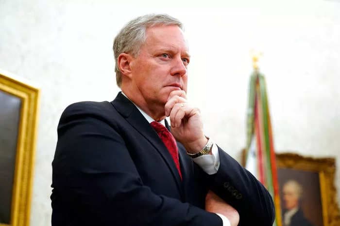 Former Trump White House chief of staff Mark Meadows played an early role in convincing Harriet Hageman to run against Liz Cheney