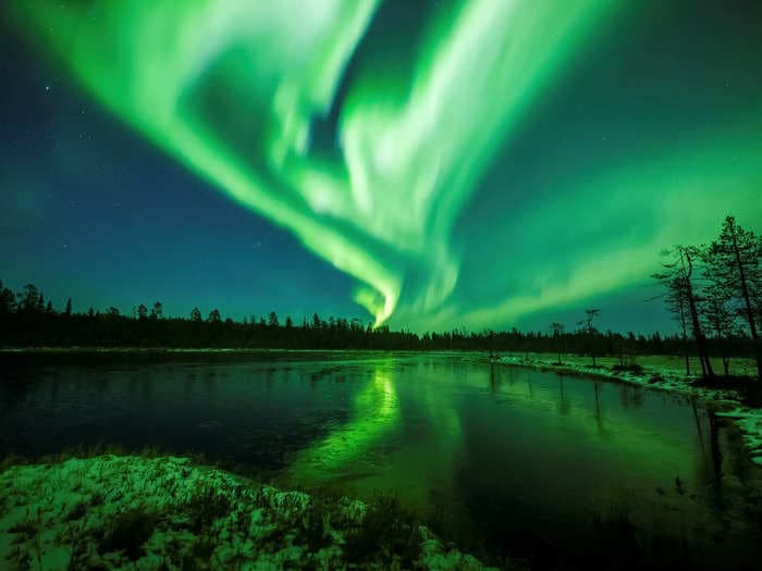The aurora borealis could appear in New York, Chicago, and Portland on Wednesday, as solar storms crash into Earth