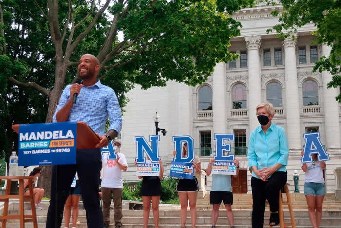 Mandela Barnes has a seven-point lead over Sen. Ron Johnson in the Wisconsin Senate race, while Tony Evers and Tim Michels are in a tight contest for governor: poll