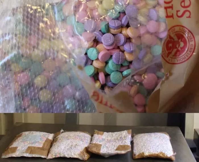 US officials warn of potential new drug trend 'targeting young users' after officers seized more than 250,000 candy-like fentanyl pills from the US southern border