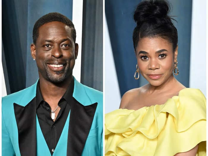 Sterling K. Brown says 'Honk for Jesus' costar Regina Hall was 'offended' that he didn't notice her breast was exposed while shooting a sex scene