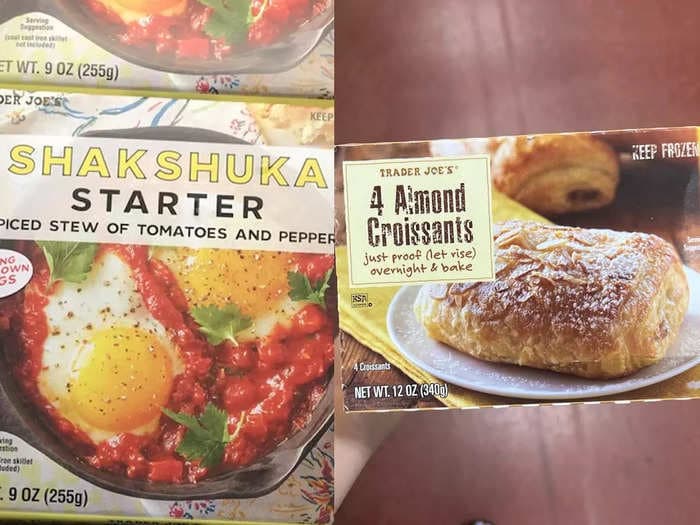 I'm a dietitian who used to work at Trader Joe's. Here are 10 breakfast foods I like to buy there.