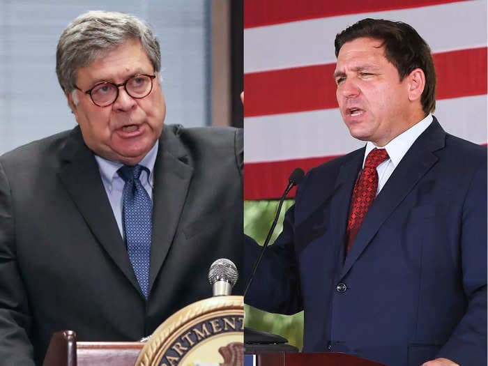 Trump ex-Attorney General Bill Barr predicts Florida Gov. Ron DeSantis will be elected president in 2024