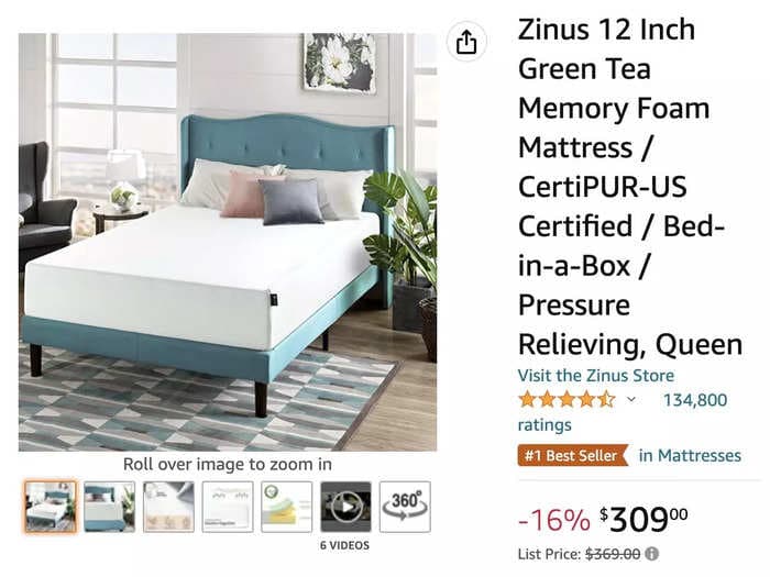 California woman alleges Amazon's #1 best-selling mattress contains fiberglass that caused 'severe' health issues to her five-month-old and nine-year-old daughters