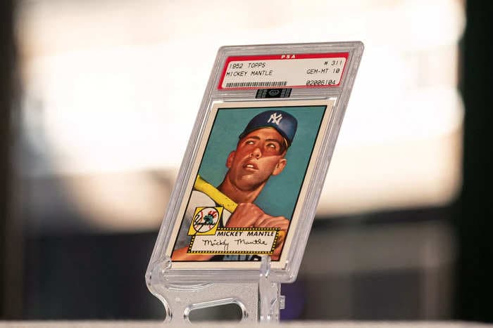 A Mickey Mantle baseball card just sold for $12.6 million, breaking the record for the most expensive sports collectible ever