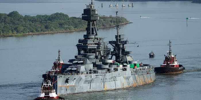 A last-of-its-kind battleship that fought in both world wars is on the move for the first time in over 30 years for repairs