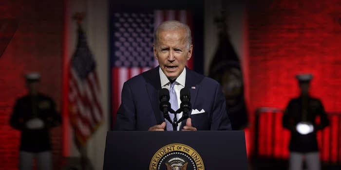 Biden defends heckler who interrupted his speech shouting into a megaphone: 'They're entitled to be outrageous'