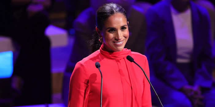 Meghan Markle offers words of encouragement to the next generation of leaders in first UK speech in two years: 'Your time is now'