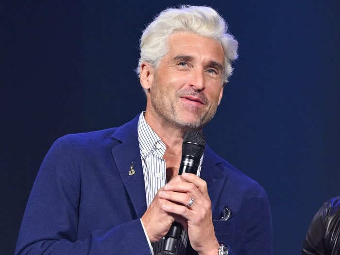 Patrick Dempsey shocked fans with bright platinum blonde hair at the Disney Legends ceremony