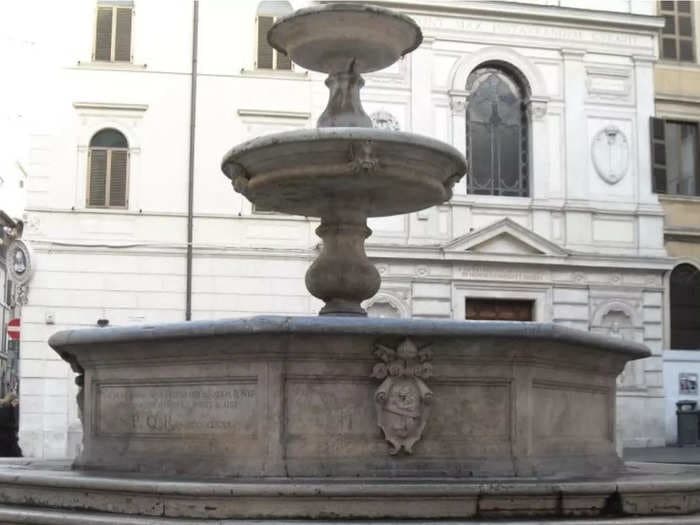 An American tourist was fined almost $500 for eating and drinking on the steps of a historic fountain in Rome