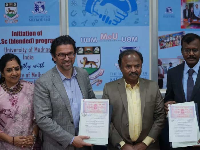 Melbourne University, Madras University sign MoU for research and teaching programmes