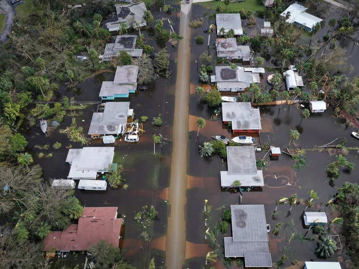 Aerial photos show just how much destruction Hurricane Ian caused in Florida