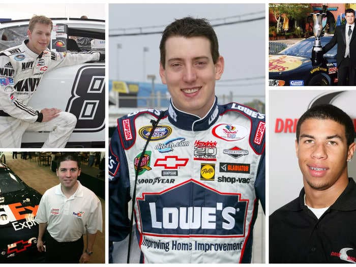 Photos show what NASCAR's biggest stars looked like when their careers started