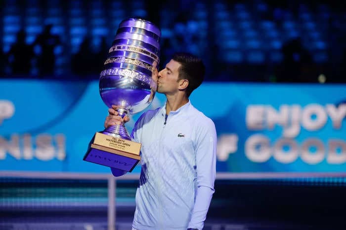 Novak Djokovic won, quite literally, the biggest prize in tennis at the Tel Aviv Open