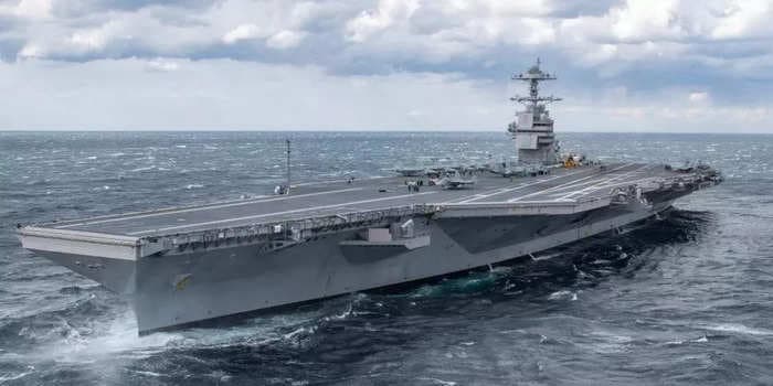 Watch the US Navy's new first-in-class aircraft carrier USS Gerald R. Ford finally set sail on its first deployment