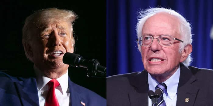 Trump asked if Bernie Sanders was going to run against him 'in a wheelchair' in 2017 dinner with moderate House Democrats, book says