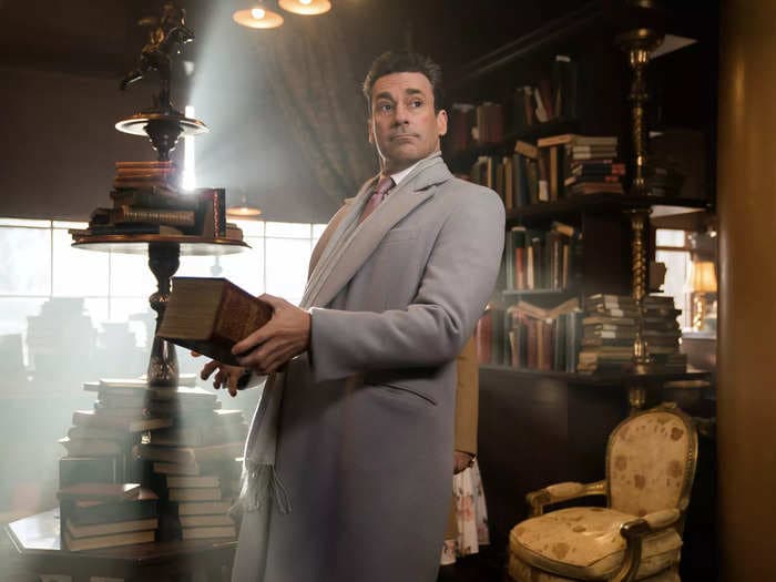 Jon Hamm said Neil Gaiman pitched him on 'Good Omens' season 2 by saying his character Gabriel would walk around 'completely nude'