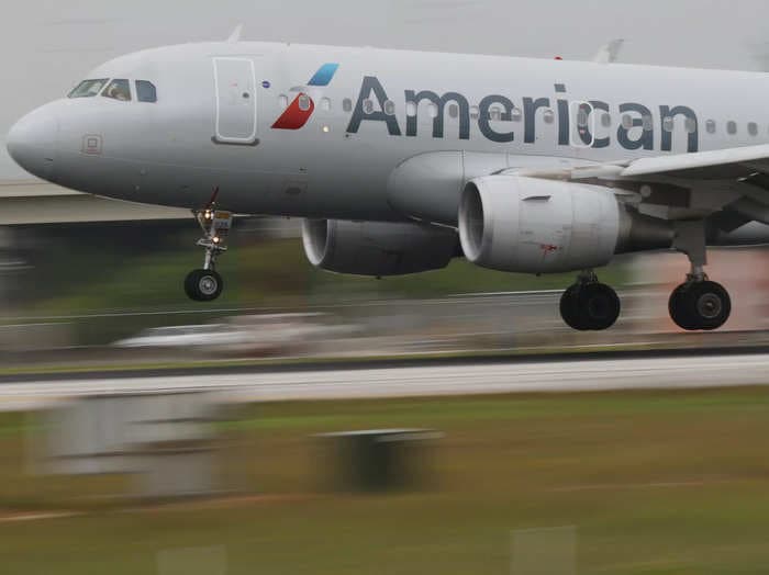 The smell from a passenger's carry-on bag forced an American Airlines flight to make an emergency landing in Florida