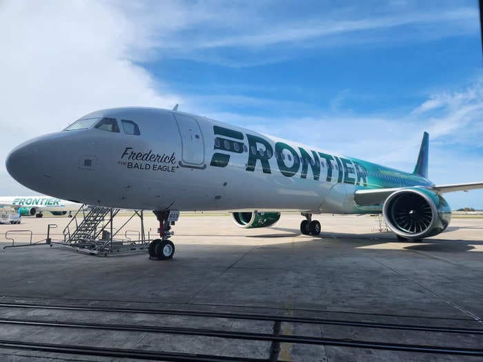 Frontier just unveiled its first Airbus A321neo. Take a closer look at the ultra-efficient airliner.