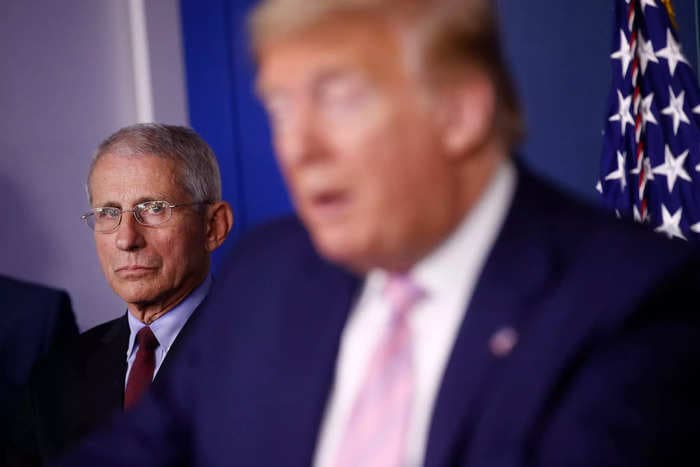 Dr. Anthony Fauci says he had a 'bad feeling' before the White House briefing where Trump floated using disinfectants to treat COVID-19