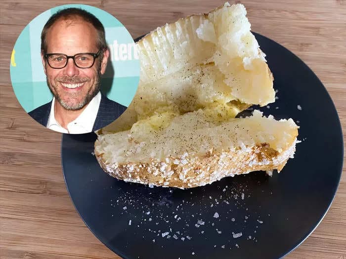 I tried Alton Brown's 3-ingredient recipe for baked potatoes, and I already know how I'd make it even better