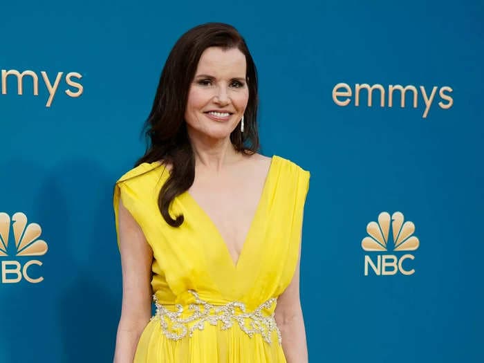 Geena Davis says a resurfaced interview where Bill Murray pulled down her dress strap was 'so devastating'