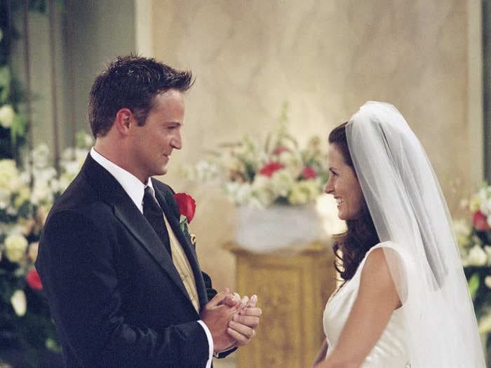 Matthew Perry says he was driven back to a treatment center at the height of his highest point in 'Friends,' right after the iconic scene where Chandler marries Monica