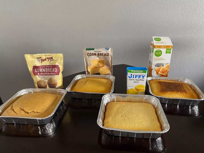 I tried 4 cornbread mixes from the grocery store, and the best costs less than $1