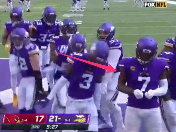 Vikings cornerback Patrick Peterson viciously trolled Kyler Murray with a 'Call of Duty' celebration after an interception