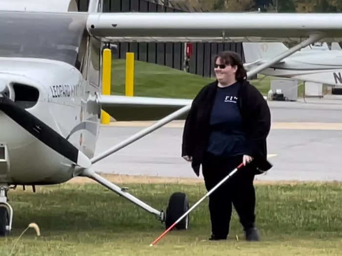 A blind woman flew a plane from Arizona to DC to inspire others with the same disability: 'If I just stop limiting myself, I can do whatever I want'