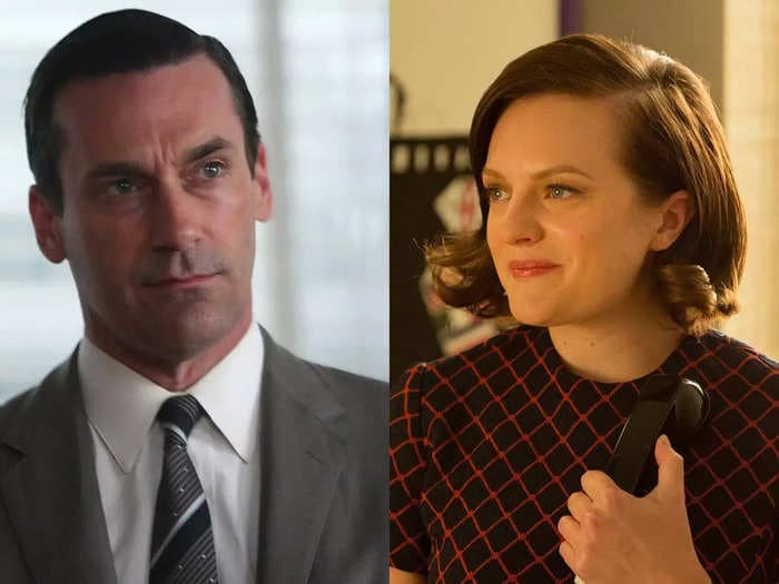 Elisabeth Moss says Jon Hamm made her cry 'real tears' filming 'Mad Men': 'None of that was in the script'