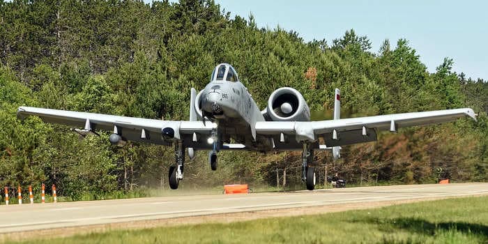 A first-of-its-kind exercise on a Michigan highway shows the aging A-10 Warthog can still make history