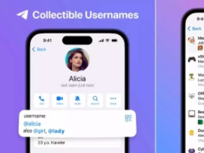 Telegram launches new updates with Topics in Groups, Collectible Usernames