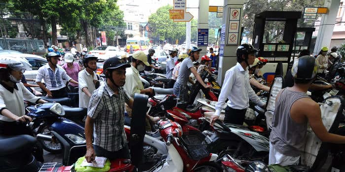 Gas supplies at the pump dry up in Vietnam, forcing stations to close and leaving millions of drivers struggling