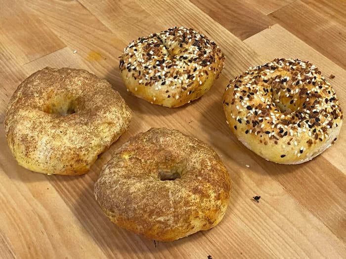 I made 3-ingredient bagels in my air fryer, and I couldn't believe how easy it was