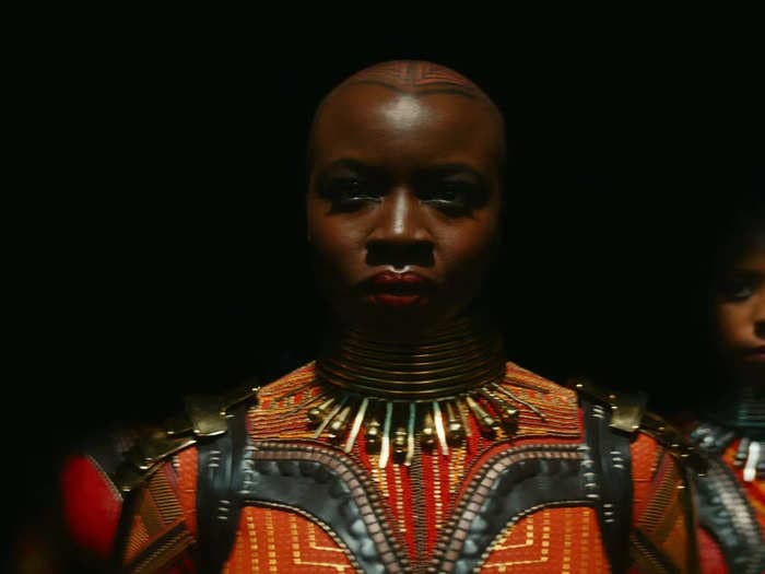 'Black Panther' star Danai Gurira says she brought her Dora Milaje spear home to deal with a spider problem