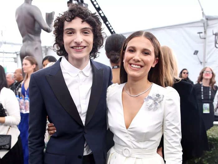 Millie Bobby Brown thinks her 'Stranger Things' costar Finn Wolfhard is a bad kisser, and says he hasn't gotten better over the years