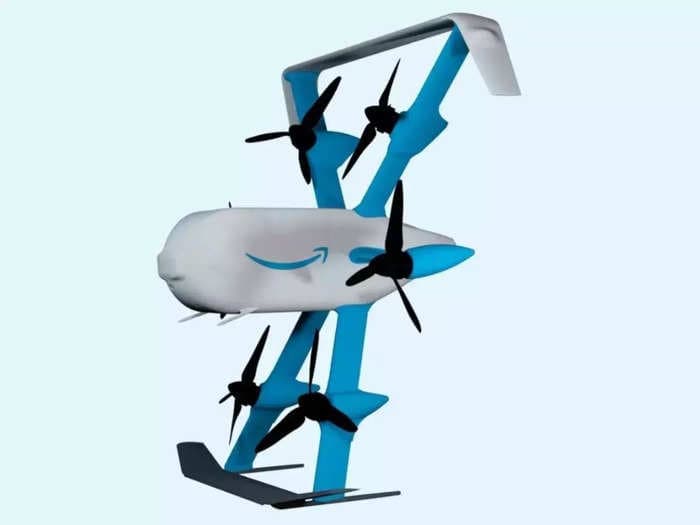 Amazon unveils design of new Prime Air delivery drone