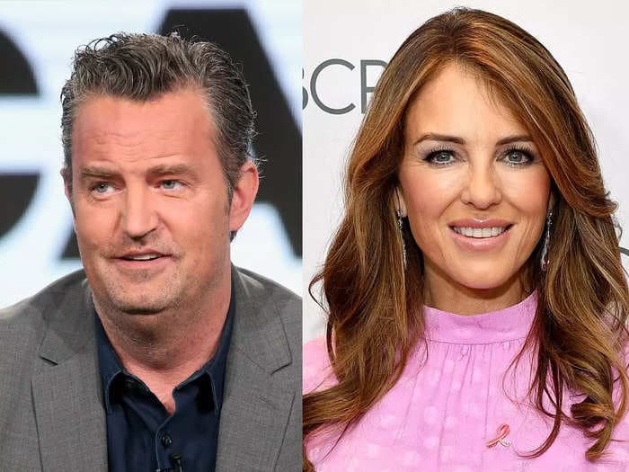 Elizabeth Hurley says working with Matthew Perry 'was a nightmare' because of his addiction