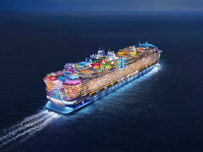 The 15 coolest features on the new world's largest cruise ship complete with a water park, waterfall, and 7 pools