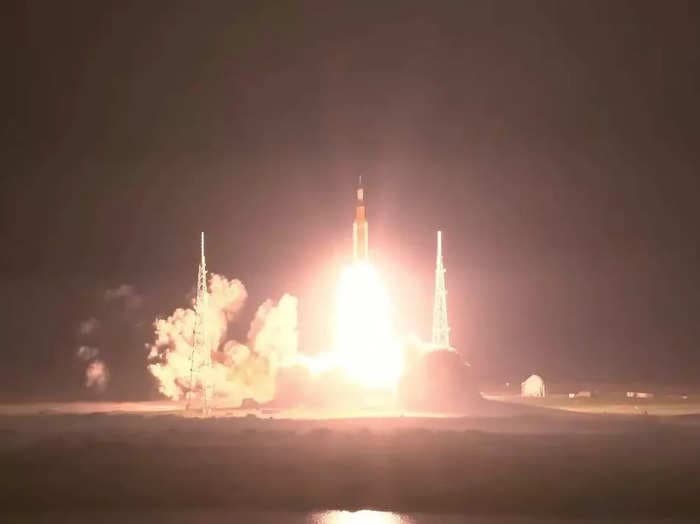RETURN TO THE MOON: New NASA rocket launches Orion spaceship on its first flight, blazing a trail for astronaut missions