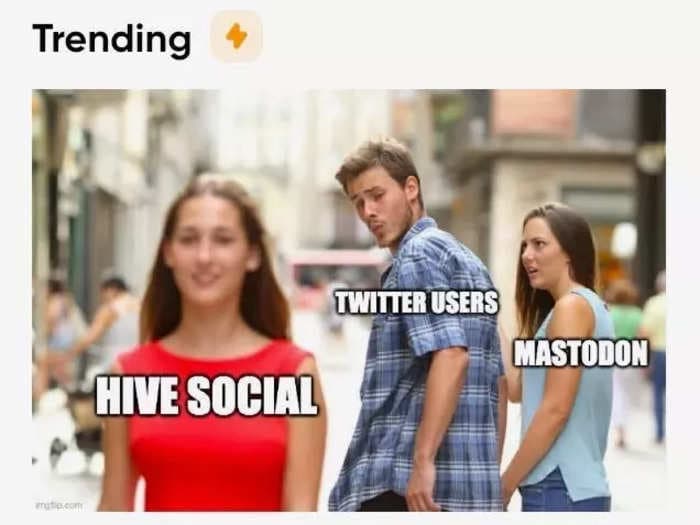 Hive Social has grown to 2 million users and shot to the top of the App Store since people started fleeing Twitter. It's run by a 24-year-old founder and 2 other employees.